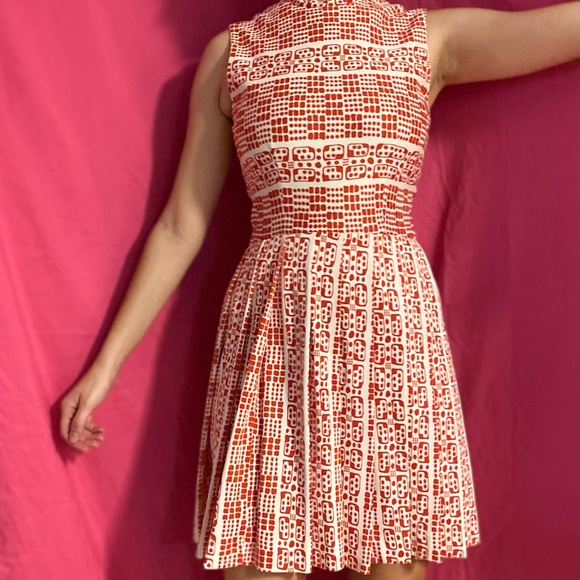 Vintage 60’s David Crystal Dominoes Mini Dress - Picture 3 of 14